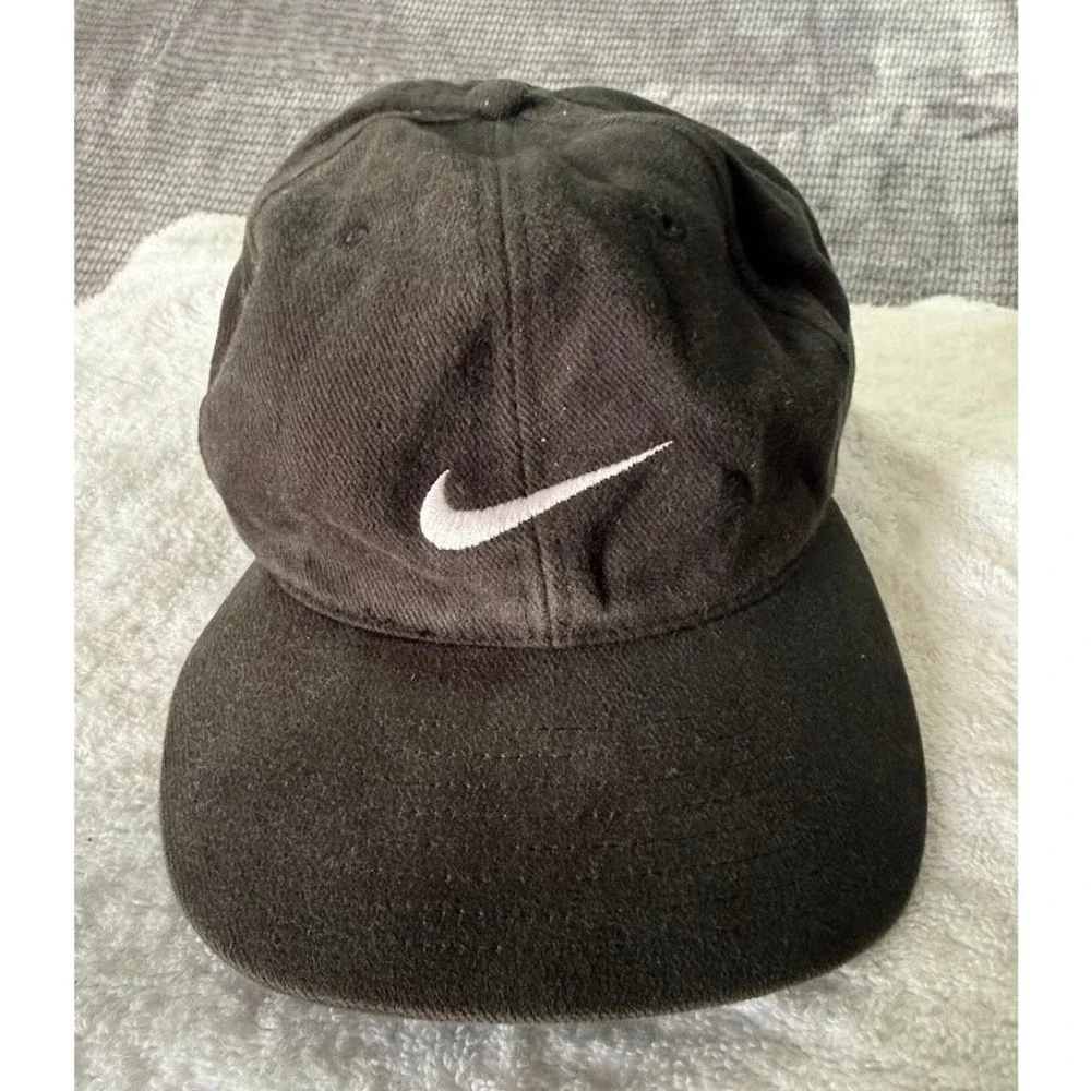Vintage Nike Duke Blue‎ Devils Adjustable Hat Black Swoosh Youth Cap